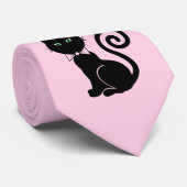 Bow Stropdas kat met pootafdrukken (Opgerold)