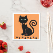 Bow Stropdas kat Sinaasappel servetten (Insitu)