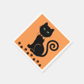 Bow Stropdas kat Sinaasappel servetten (Hoek)