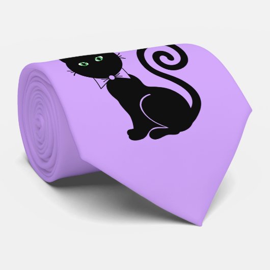 Bow Stropdas Kat Violet (Opgerold)