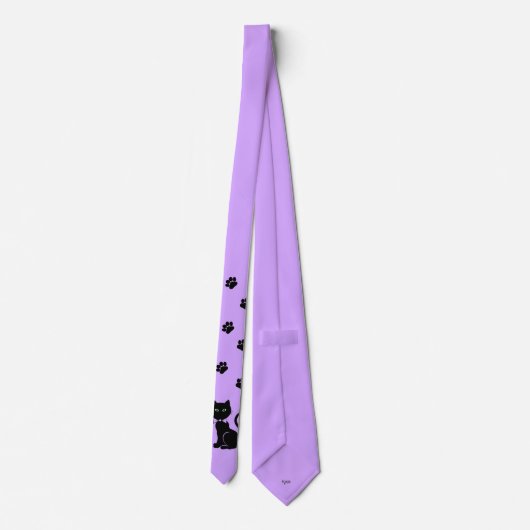 Bow Stropdas Kat Violet (Achterkant)
