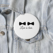 BOW STROPDAS LOVE -.png Ronde Button 4,0 Cm (In situ)