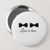 BOW STROPDAS LOVE -.png Ronde Button 4,0 Cm (Voorkant /achterkant)
