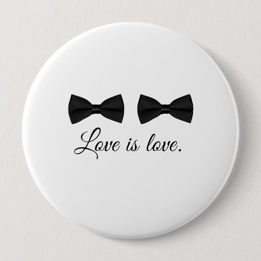 BOW STROPDAS LOVE -.png Ronde Button 4,0 Cm (Voorkant)