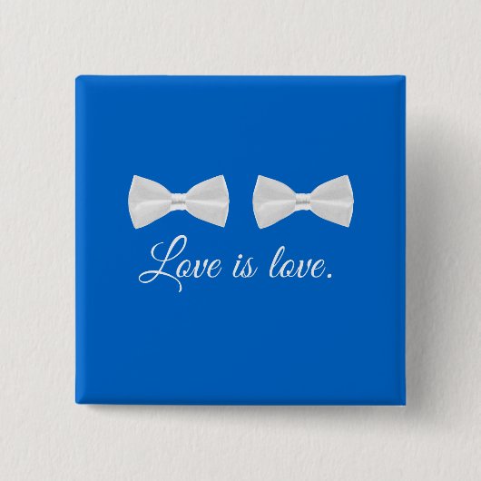 BOW STROPDAS LOVE -.png Vierkante Button 5,1 Cm (Voorkant)