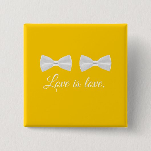 BOW STROPDAS LOVE -.png Vierkante Button 5,1 Cm (Voorkant)