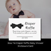 Bow Stropdas Luier Raffle Baby shower Behuizing Ka Kaart