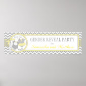 Bow-stropdas of Tutu Gender openbaart banner Poster (Voorkant)