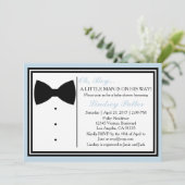 Bow Stropdas Oh Boy Baby shower Uitnodiging (Staand voorkant)