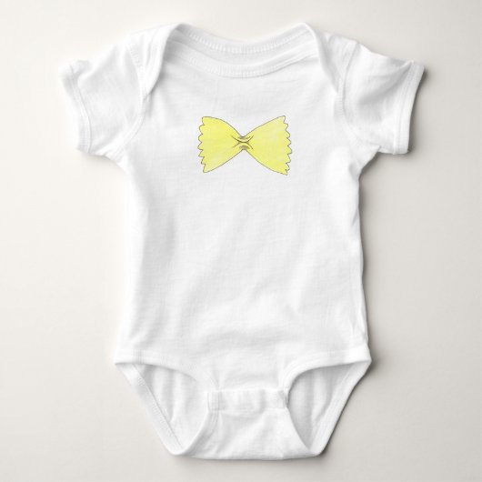 Bow Stropdas Pasta Baby Bowtie Italiaans voedselko Romper (Voorkant)