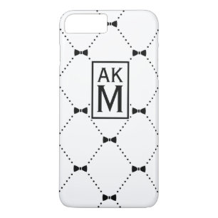 Bow Stropdas Pattern Custom Monogram iPhone 7 Plus Case-Mate iPhone Case