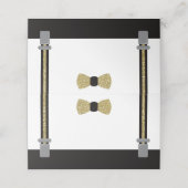 Bow Stropdas Place Cards, Food Kaarten, Zwart, Fau Plaatskaartje (Buitenkant ongevouwen)