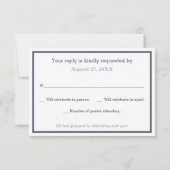 Bow Stropdas RSVP-kaart, antwoord Kaart (Achterkant)