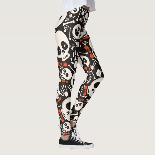 Bow Stropdas schedel legging (Rechts)