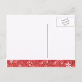 Bow stropdas Sneeuwman Kinder Winter Verjaardagsfe Uitnodiging Briefkaart (Achterkant)