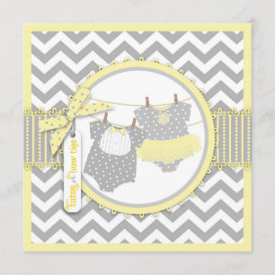 Bow Stropdas Tutu en Chevron Print Gender Reopenba Kaart