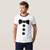 Bow stropdas tuxedo Funny Mannen T-shirts (Voorkant volledig)