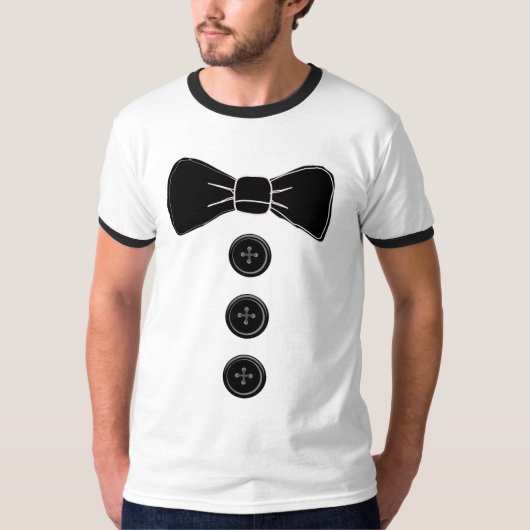 Bow stropdas tuxedo Funny Mannen T-shirts (Voorkant)