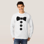 Bow stropdas tuxedo Funny Mannen T-shirts (Voorkant volledig)