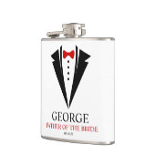 Bow Stropdas Tuxedo "Vader van de bruid" Gepersona Heupfles (Links)