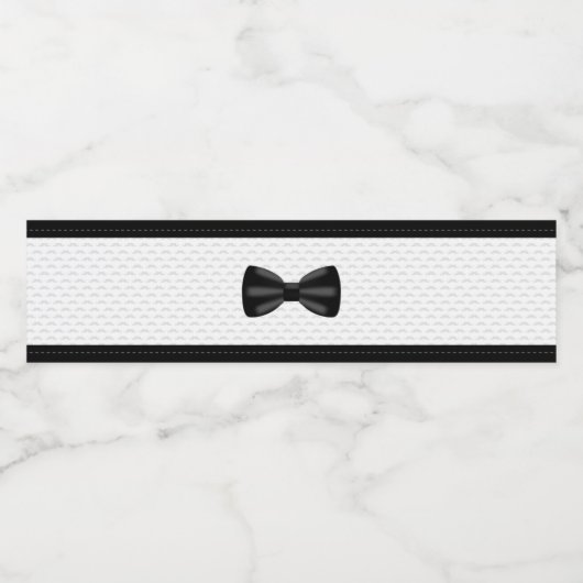 Bow Stropdas Verjaardag Baby shower Waterfles Labe Waterfles Etiket (Enkel label)