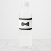 Bow Stropdas Verjaardag Baby shower Waterfles Labe Waterfles Etiket (Voorkant)