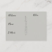 Bow Stropdas Visitekaartje (Achterkant)