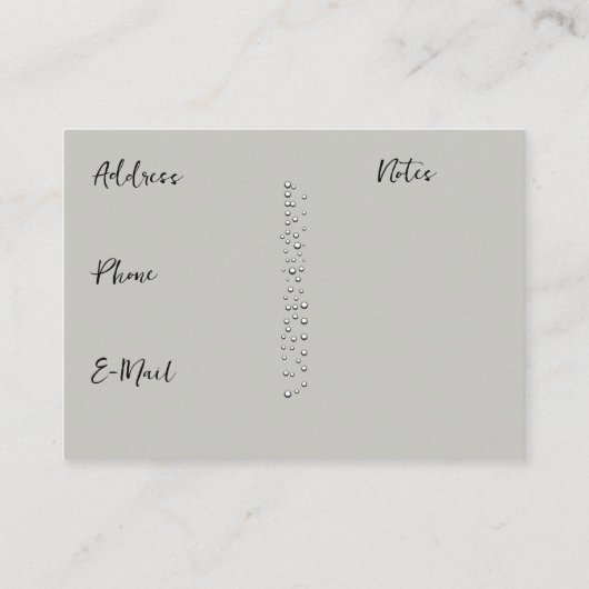 Bow Stropdas Visitekaartje (Achterkant)