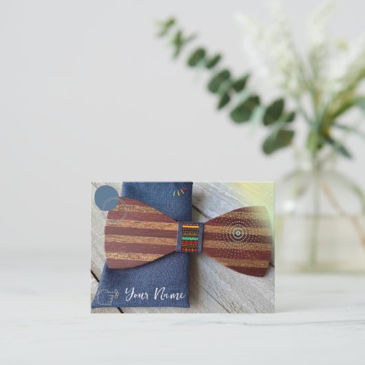 Bow Stropdas Visitekaartje (Staand voorkant)