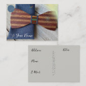 Bow Stropdas Visitekaartje (Voorkant / Achterkant)