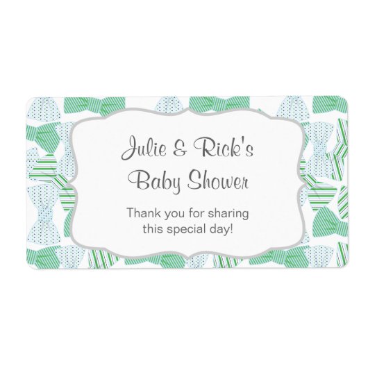 Bow Stropdas Waterfles Favor bowties- pas het aan! Etiket (Voorkant)