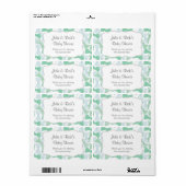 Bow Stropdas Waterfles Favor bowties- pas het aan! Etiket (Full Sheet)