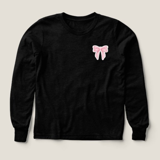 Bow t-shirt voor meisjes (Voorkant)