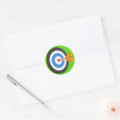 Bow Target Emoji Ronde Sticker (Envelop)