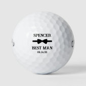 Bow Tie Best Man Golfballen (Voorkant)