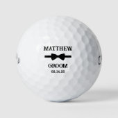 Bow Tie Groom Golfballen (Voorkant)