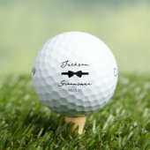 Bow Tie Groomsman Golfballen (Insitu Shirt)