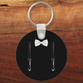 Bow Tie With Suspenders Funny Wedding And Special Sleutelhanger (Voorkant)