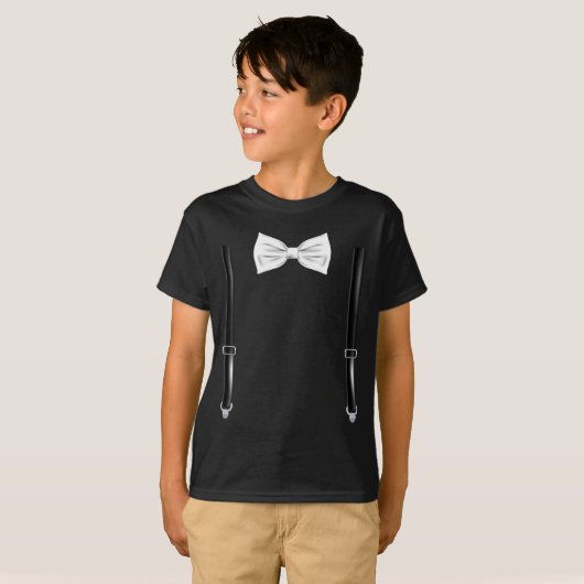 Bow Tie With Suspenders Funny Wedding And Special  T-shirt (Voorkant volledig)