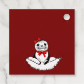 Bow-tiful Seal – Christmas Edition Bedankjes Labels (Achterkant)