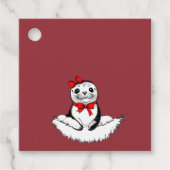 Bow-tiful Seal – Christmas Edition Bedankjes Labels (Voorkant)