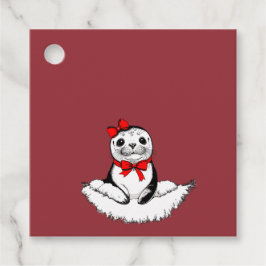 Bow-tiful Seal – Christmas Edition Bedankjes Labels