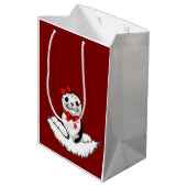 Bow-tiful Seal – Christmas Edition Medium Cadeauzakje (Achterkant Gekanteld)