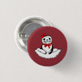 Bow-tiful Seal – Christmas Edition Ronde Button 3,2 Cm (Voorkant /achterkant)