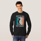 Bow To The Golf Legend Golfer Golfer T-shirt (Voorkant volledig)