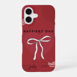 Bow to Your Style – Comic Burst iPhone 16 Hoesje