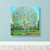 Bow Tree Autumn Canvas Afdruk (Insitu (Houten vloer))