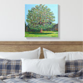 Bow Tree Summer Canvas Afdruk (Insitu (Slaapkamer))