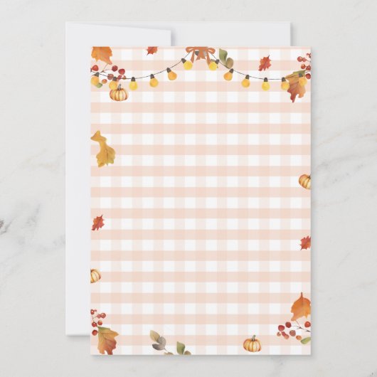 Bow Truck Pompoen 1e Verjaardag Herfst Herfst Bloe Kaart (Achterkant)