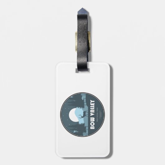 Bow Valley Provincial Park Deer Bagagelabel (Achterkant verticaal)